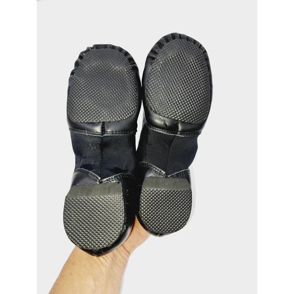 Bokimd Black Unisex Slip-on Split Sole Jazz Dance Shoes Elastic Leather Sole 2 - Picture 7 of 7